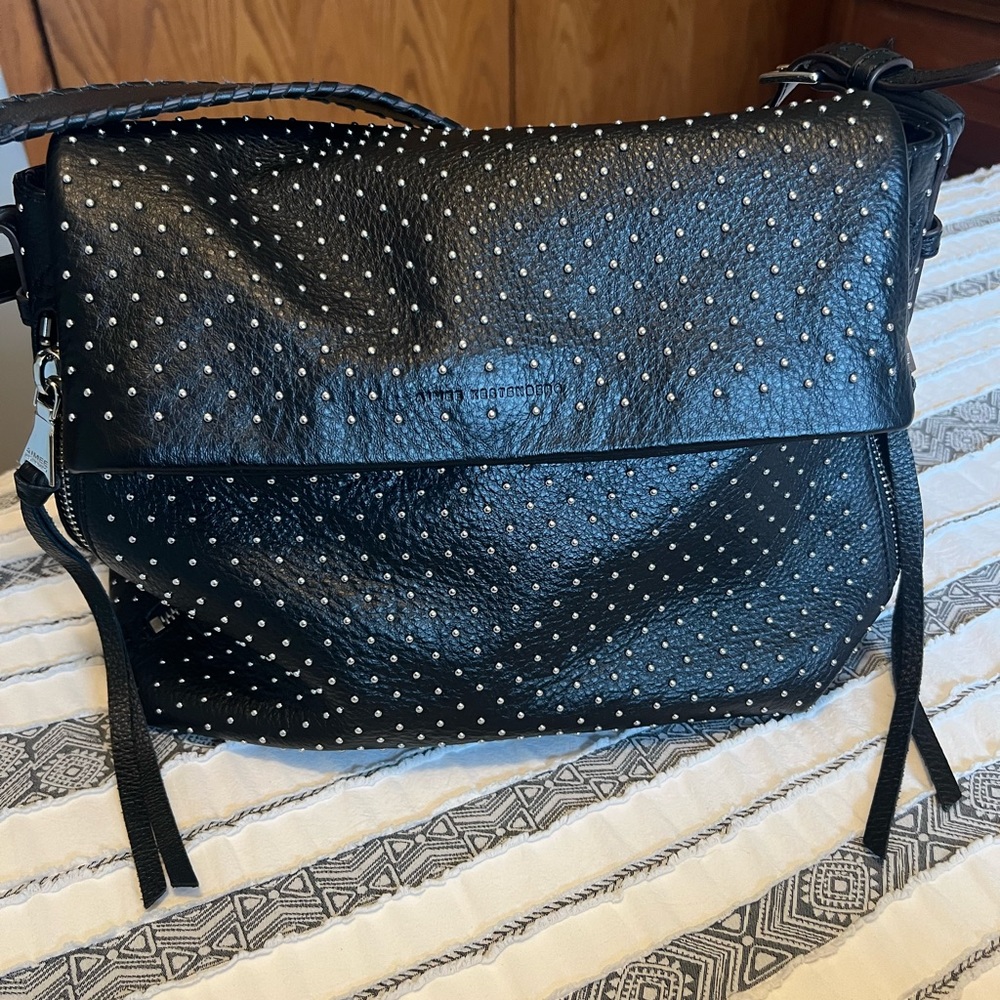 Aimee Kestenberg Bali Double Entry Bag with silver studs